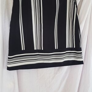 Cato Black and White Pencil Mini Skirt